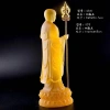 Helian Culture's premium craftsmanship water glass Guanyin Bodhisattva Buddha statue, free shipping for home worship, home Buddhist hall decoration handicrafts and ornaments details Picture